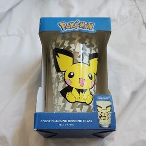 Pokemon Pichu Yellow and Black Color Changing Glass